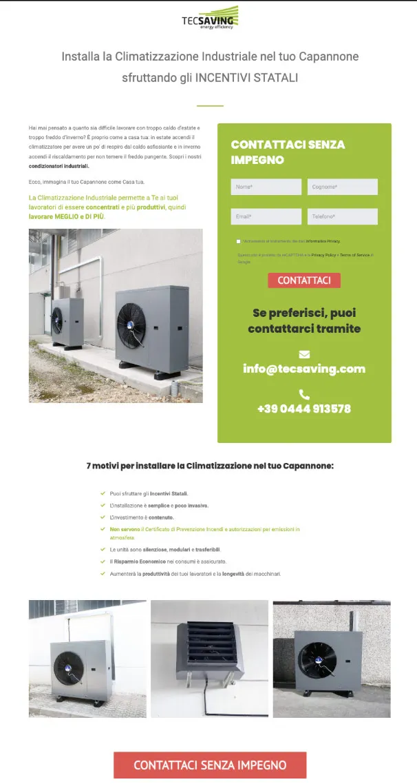 Come fare Lead Generation con la Newsletter 7 landing page