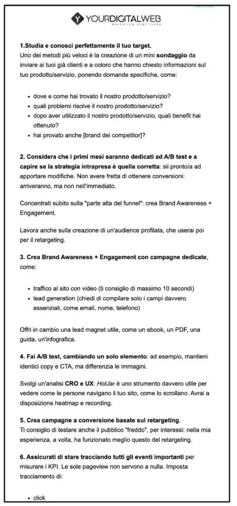 Come fare Lead Generation con la Newsletter 2 social ads strategy